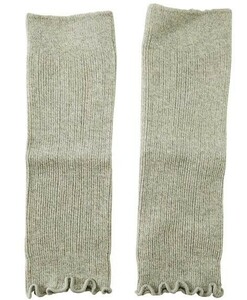 SI5450* new goods innerwear socks leg warmers hem frill length stretch width stretch make length approximately 24cm light gray postage 200 jpy 