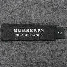 即決★BURBERRY BLACK LABEL★メンズM 廃版 Tシャツ バーバリーブラックレーベル 2 グレー チェック 刺繍 カットソー 長袖_画像6