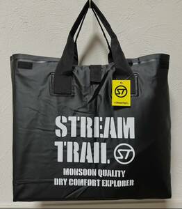 STREAM TRAIL ★ ストリームトレイル ☆ ★ WET TOTE BAG ☆ ウェット トートバック Lサイズ Ｃｏｌｏｒ→ BLACK