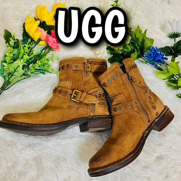 希少●アグ●オーストラリア●UGG australia●エンジニアブーツ●スタッズ●キラキラ●ウェスタンブーツ●ワークブーツ