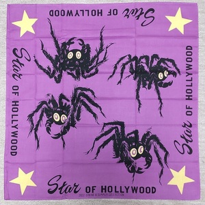 希少・未使用◆東洋エンタープライズ スターオブハリウッド 非売品 バンダナ STAR OF HOLLYWOOD タランチュラ TARANTULA 蜘蛛