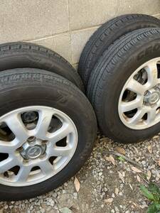 【即決送料無料】中古タイヤ4本セット　175/80R15 YOKOHAMA GEOLANDAR H56A パジェロミニ　山有り