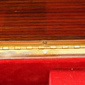 1316-リュージュ◆オルゴール Edelweiss 鍵付 小物入れ 宝石箱 ジュエリーボックス REAUGEの画像2