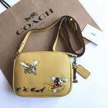 ☆新品☆コーチ/COACH バッグ CG969 DISNEY X COACH コラボ 19・リジェネラティブ レザー ショルダーバッグ クロスボディーアウトレット品_画像1