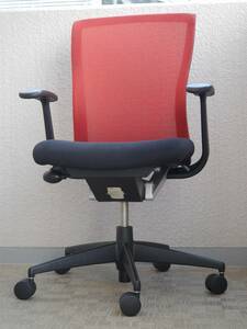 KOKUYO ETHOS コクヨ エトス スタンダードタイプ オフィスチェア 椅子 メッシュ ナイロン脚 レッド 赤 動作確認済み