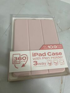 10.9インチiPad対応ケース 360度回転 オートスリープ対応 3段階角度調節可能