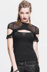 DEVIL FASHION TT034S tops готический punk Gothic and Lolita 