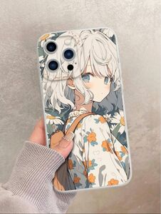 【新品未使用】iPhone14 ケース 13 CASE SHEINシーイン イラスト アニメ 漫画 マンガ 女の子 女性 スマホ