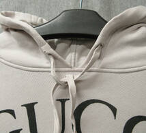 （L）GUCCI 18AW Oversized Foodie Beige Hooded Sweatshirt L （ グッチ パーカ スウェット フーディー 大きめ L ベージュ系 正規品 _画像2