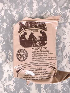 MREレーション MENU -20 2024年8月検品 米軍 ミリ飯 ミリメシ 戦闘糧食 非常食 備蓄 保存食 防災バッグ 車中泊 キャンプ 送料無料