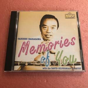 CD 国内盤 中川武 メモリーズ オブ ユー Takeshi Nakagawa Memories Of You