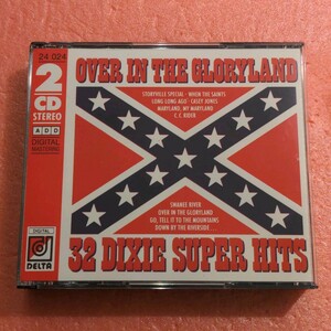美品 2CD DIXIELAND OVER IN THE GLORYLAND 32 DIXIE SUPER HITS THE ORIGINAL DIXIE STOMPERS & THE STATION HALL JAZZ BAND 2枚組 CD