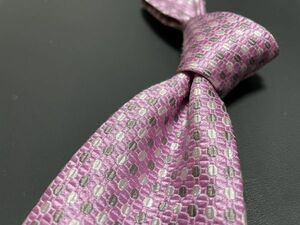 【超美品】ROMEO GIGLI　ロメオジリ　ドット柄　ネクタイ　3本以上送料無料　ピンク