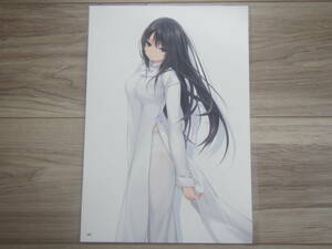 [1-A-01] Coffee Kizoku White Peak white .. flower A4 size cut . laminate both sides printing poster illustration .. beautiful young lady * including in a package possible 13