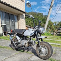 ホンダ モンキー ホンダモンキー 1974年式 4Lモンキー クラッチ付き リターン５速 タケガワマフラー 実動 書付 売り切り 京都北部_画像1