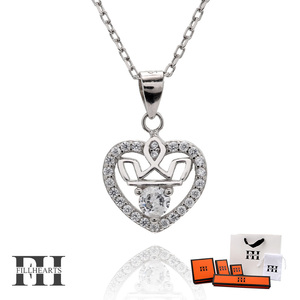 FILL HEARTS колье серебряный Heart & Crown Heart .. металл аллергия соответствует серебряный 925