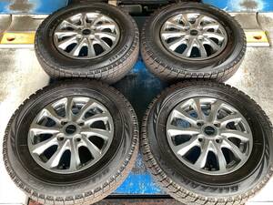 【中古+未使用】バルミナ 13x4J 4H 100 +45 4本 1台分 BS VRX ブリザック 冬 雪 スタッドレス 155/80R13 ハスラー フレアクロスオーバー 等