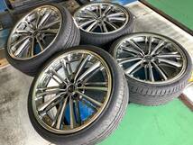 【中古+未使用】ウェッズ クレンツェ アクエルド 20x8.5J 5H 114.3 +37 4本 1台分 225/35R20 ローダウン マークX オデッセイ エスティマ 等_画像8