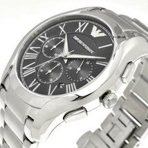 新品 エンポリオアルマーニ 腕時計 メンズ バレンテ クロノグラフ AR11083 クオーツ アルマーニ 未使用 箱なし_画像5