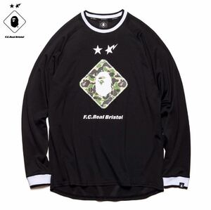 【良品】【送料最安360円】 FCRB f.c real bristol エフシーレアルブリストル A BATHING APE L/S EMBLEM TEE Tシャツ カットソー 長袖