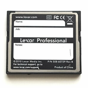 【2枚限り】☆美品☆ CFカード 8GB 400x レキサー プロフェッショナル Lexar Professional コンパクトフラッシュ CompactFlash Cardの画像4