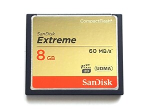 ☆美品☆ CFカード 8GB 400x サンディスク エクストリー厶 SanDisk Extreme コンパクトフラッシュ CompactFlash Card