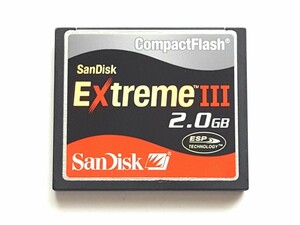 【残り2枚】☆美品☆ CFカード 2GB サンディスク エクストリームIII SanDisk Extreme III コンパクトフラッシュ CompactFlash Card