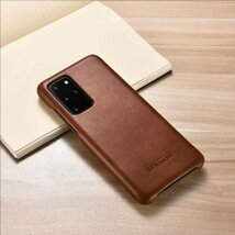 【正規品】iCARER Galaxy S20+用本革 手帳型 エッジ ビンテージ レザー フリップ ケース マグネット吸着 ブラック_画像10