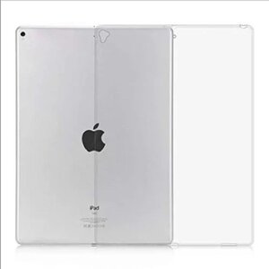 iPad Pro12.9インチ 第1-2世代 2017/15用 TPU クリア ソフト バック カバー 透明 背面 ケース 落下防止 フルカバー 黒