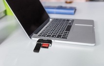 USB Type-C to USB+SD(HC)/TF/MicroSD(HC) カードリーダー OTGアダプタ ホワイト_画像6