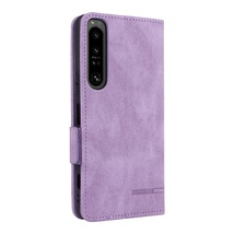 SONY Xperia 1 IV SO-51C用PUレザー TPU 手帳型 フリップケース スタンド機能 マグネット付 カード入れ付 緑_画像4