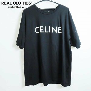 ☆【JPタグ】CELINE/セリーヌ ロゴプリント 半袖 Tシャツ/カットソー 2X681671Q/XXL /LPL