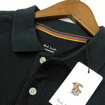 B2288a 新品 正規品★Paul Smith ポールスミス★M 紺 マルチスポット ドライタッチ 半袖 ポロシャツ メッシュ 涼感 メンズ_画像5