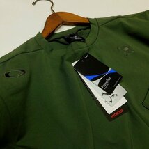 新品 オークリー スカル OAKLEY クルーネック 長袖 Tシャツ 長袖カットソー M カーキ系 ストレッチ 吸汗速乾 メンズ 1円～ Q1 【B2642】_画像9