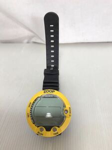 【G0678】SUUNTO スント ダイブコンピューター ZOOP FINLAND 刻印NO 10502142 イエロー　ジャンク品