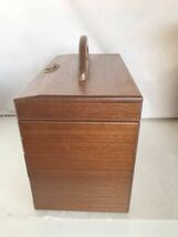 【G0713】裁縫箱 ソーイングボックス 小物入れ 木製_画像2