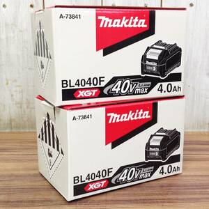 【TH-9952】未使用 makita マキタ 40Vmax 4.0Ah リチウムイオンバッテリー BL4040F A-73841 高出力バッテリ 2個セット