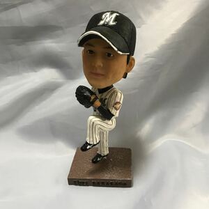 千葉ロッテマリーンズ　唐川侑己　19 ボブルヘッド フィギュア　中古　プロ野球　グッズ ホームユニフォーム