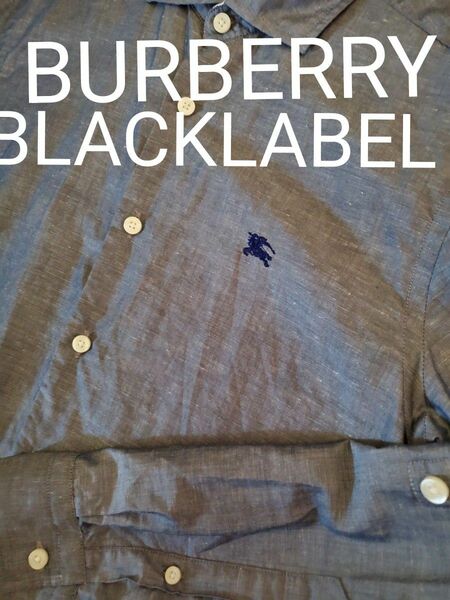 美・美品 BURBERRYBLACKLABELネルシャツ 長袖シャツ. お邪魔&趙格好いい。値下げ不可!！お勧めでーす。