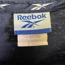 90s Reebok コットン プレーン カットソー M ネイビー ロゴ 無地 長袖 Tシャツ リーボック 80s 00s オールド ビンテージ_画像5