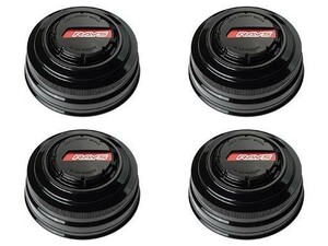 [在庫あり即納可]送料無料◆新品 レイズ RAYS 4X4 Optional Center Cap センターキャップ No.85 RAYS LPS CAP BK/RD 4個 6H139.7用