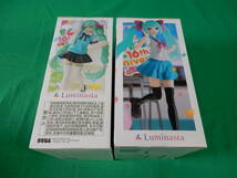 08/A867★フィギュア 2種セット★初音ミクシリーズ Luminasta 初音ミク 16th Anniversary KEI ver. ＆ ぶーたver.★SEGA セガ★未開封品_画像8