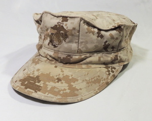 米軍 海兵隊 MARPAT ピクセルデザート キャップ 帽子 Mサイズ　