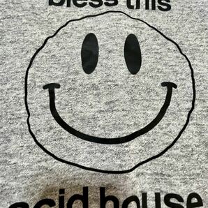 アシッド ハウス スウェット トレーナー S acid house スマイル ニコちゃんマーク ハウスミュージック好きな方 パーカー ラリーレバンの画像2