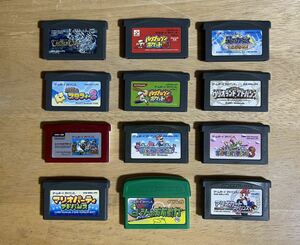 ゲームボーイアドバンスソフト 12本 マリオ ワリオ カービィ パワポケ 等 GBA ソフト レトロゲーム