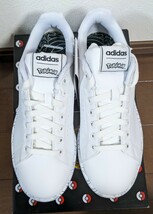 新品未使用品 Adidas ポケモンコラボ アディダス アドバンコート高級スニーカー 傑作クラシックデザイン ホワイト 白 25.5cm_画像5