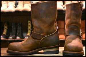 【7.5D 良品 11年】レッドウィング 2972 エンジニア 茶 カッパー ラフ＆タフ スチールトゥ ブラウン ブーツ redwing HOPESMORE