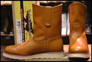 【7E 箱付 美品 11年】レッドウィング 9866 ゴールドラセット ペコス 茶 クッションソール ブーツ redwing pecos HOPESMORE