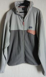 パタゴニア patagonia フリース パーカー キッズ XXL レディースM~L位 裏地無 グレー系 ユニセックス 