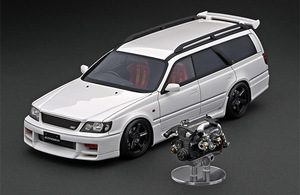 ignition model イグニッションモデル HPI Racing 1/18 Nismo Nissan STAGEA 260RS ステージア(WGNC34) White With Engine IG2889 RB26